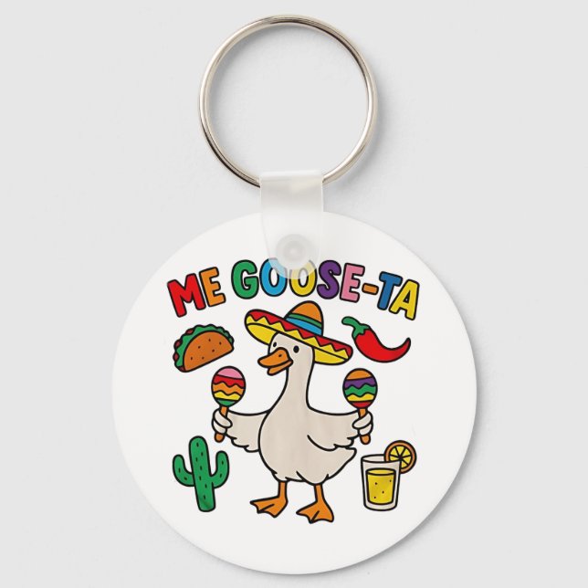 Chaveiro Me Goose-Ta Engraçado Espanhol Mexicano (Frente)