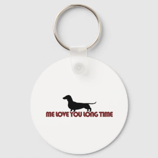 Chaveiro Me Love You Long Time Dachshund
