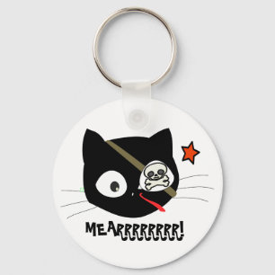 Chaveiro MEARRRRRRRR! Cadeia de Chave de Gato Pirata