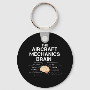 Chaveiro Mecânica da aeronave Cérebro Funny Avião Helic