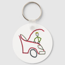 Chaveiro Mecânico de Carros Stickman