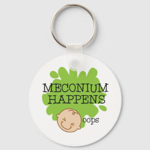 Chaveiro Meconium Happens Funny Nurse Key Chain
