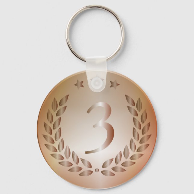 Chaveiro medalha de bronze (Frente)
