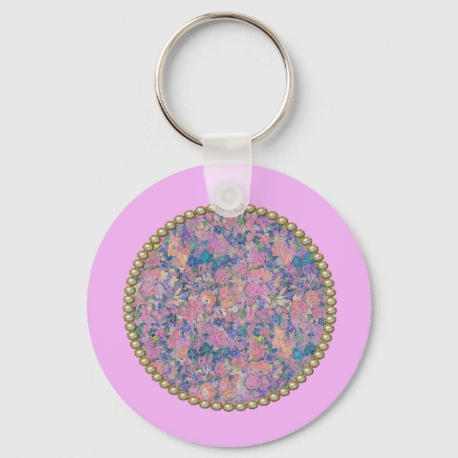 Chaveiro Medalha rosa (Frente)