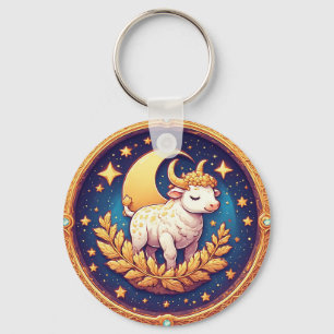 Chaveiro Medalhão de Boi Lunático Artístico