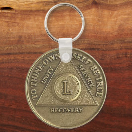 Chaveiro Medalhão de Sober, nome personalizado de 50 anos