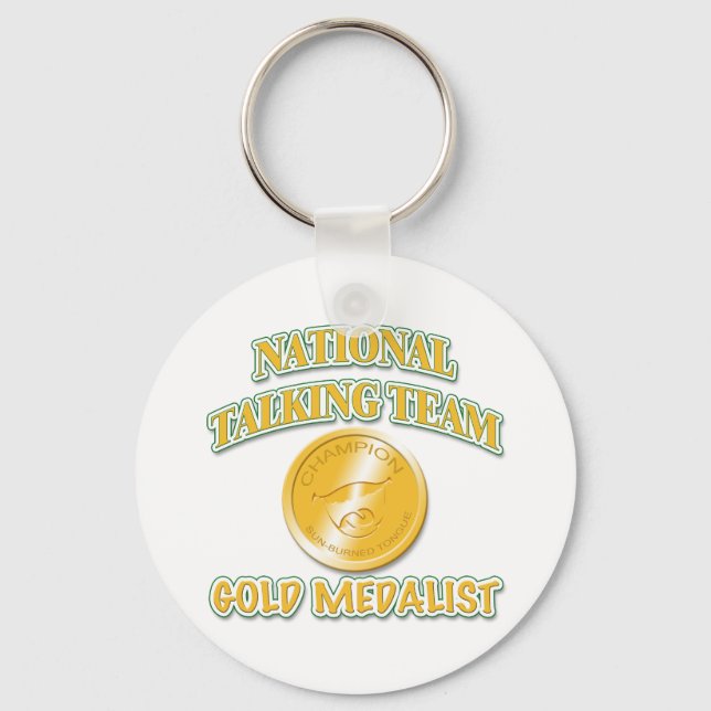 Chaveiro Medalhista Dourado da Equipe Nacional de Conversaç (Frente)