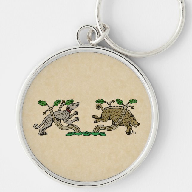 Chaveiro Medeval Boar Hunt (Frente)