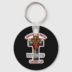 Chaveiro Médico Cardiologista Cristão Cardiologia É Meu Min
