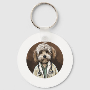 Chaveiro Médico de Cão de Havanês