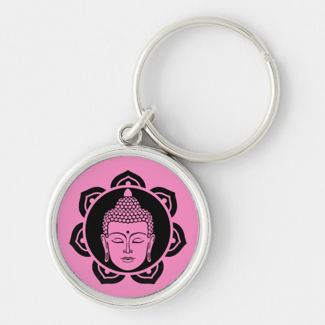 Chaveiro Meditação de Cabeça de Buda - Joia (Frente)