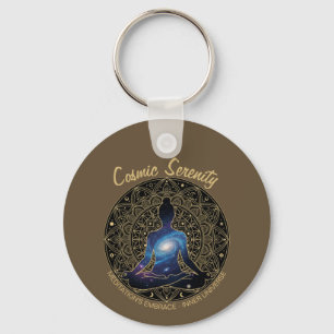 Chaveiro Meditação Serenidade Cósmica – Mandala da Galáxia