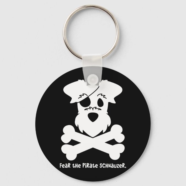 Chaveiro Medo do Pirate Schnauzer (Frente)