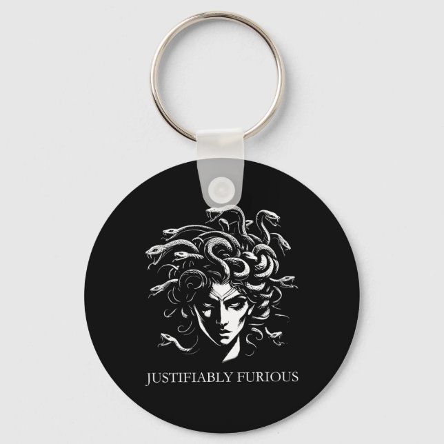 Chaveiro Medusa Legitimamente Furiosa Mitologia Grega Femin (Frente)