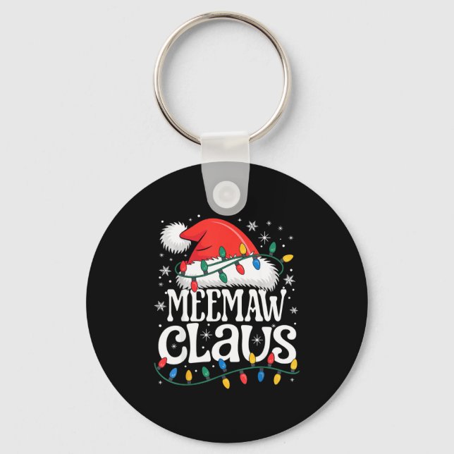 Chaveiro Meemaw Claus Funny Xmas Christmas Grandma Holiday  (Frente)