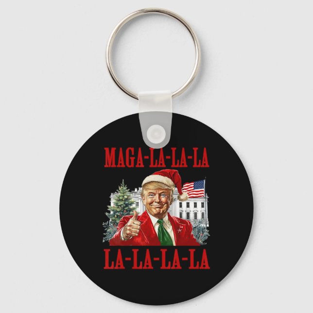 Chaveiro Mega La Donald Trump Potus 47 Natal Feio (Frente)