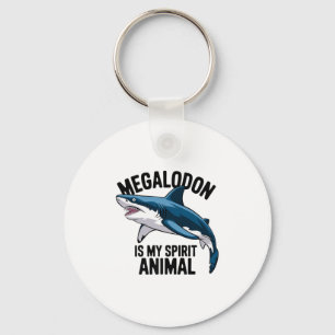 Chaveiro Megalodon É Meu Espírito Animal Engraçado Dizendo 