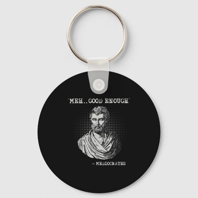 Chaveiro Meia Boa Coisa Mediocrates Sócrates (Frente)