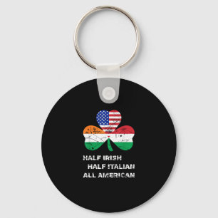 Chaveiro Meia-Irlandesa Metade Italiana All American Flag S