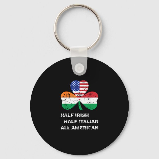 Chaveiro Meia-Irlandesa Metade Italiana All American Flag S (Frente)