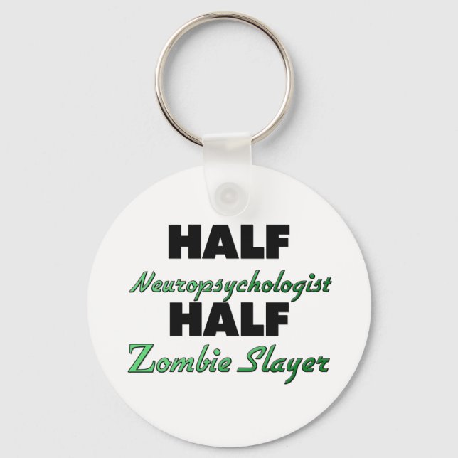 Chaveiro Meia neuropsicóloga Half Zombie Slayer (Frente)