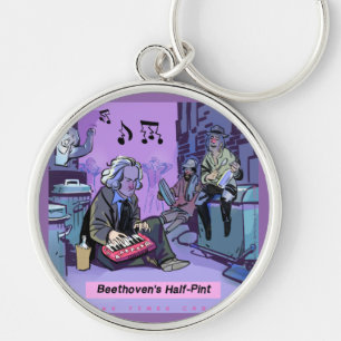 Chaveiro Meia pinta de Beethoven Engraçado presente