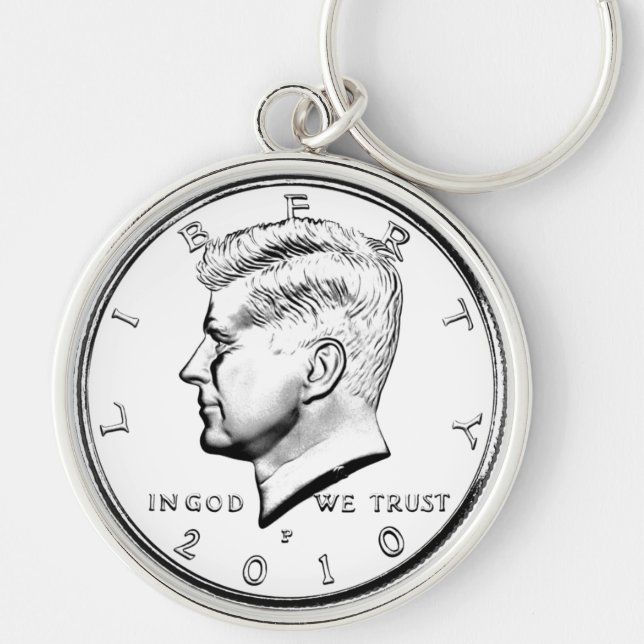 CHAVEIRO MEIO DÓLAR DE KENNED (Frente)
