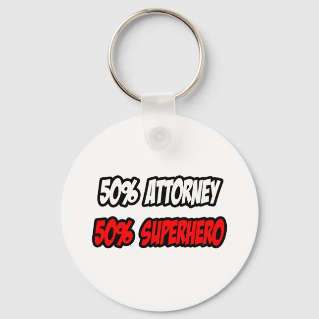 Chaveiro Meio Procurador... Meio Super-herói. (Frente)