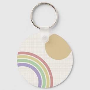 Chaveiro Meio século Moderno Rainbow Sun