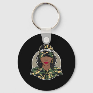 Chaveiro Melanin Black Woman Bloqueia Camo Preto Sua