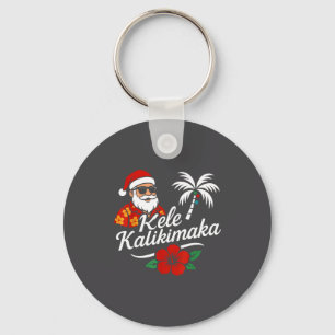 Chaveiro Mele Kalikimaka Natal havaiano Chapéu de Papai Noe