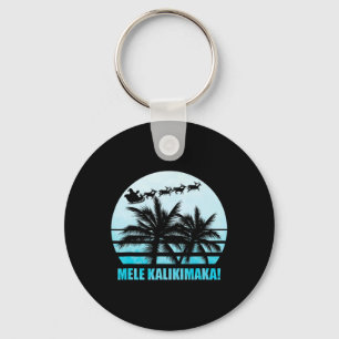 Chaveiro Mele Kalikimaka Retro Havaiana Família Natal Va