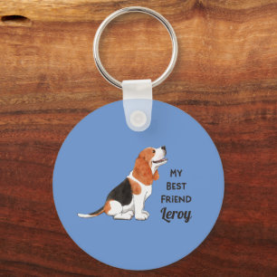 Chaveiro Melhor Amigo Beagle Nome Personalizado Endereço