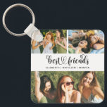 Chaveiro Melhor Amigo da Colagem de Fotos BFF Melhores Amig<br><div class="desc">Um chaveiro de amigos bonitos com espaço para 3 fotos. Decorados com as palavras,  melhores amigos em uma fonte de script com coração. Personalize com fotos de seus amigos e seus nomes. Projetado para você pelo Blackberry Boulevard.</div>