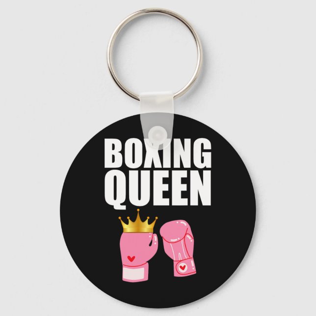 Chaveiro Melhor Arte de Boxe Para Luvas de Boxe de Mulheres (Frente)