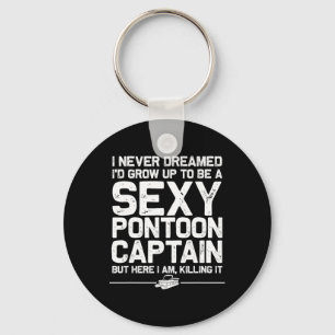 Chaveiro Melhor Arte de Capitão de Pontão para Homens Mulhe