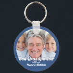 Chaveiro Melhor Avô Alguma Vez Moderno, Foto Keepsasaokê<br><div class="desc">Este design simples e moderno é composto por tipografia de serifa e adiciona uma foto personalizada.</div>