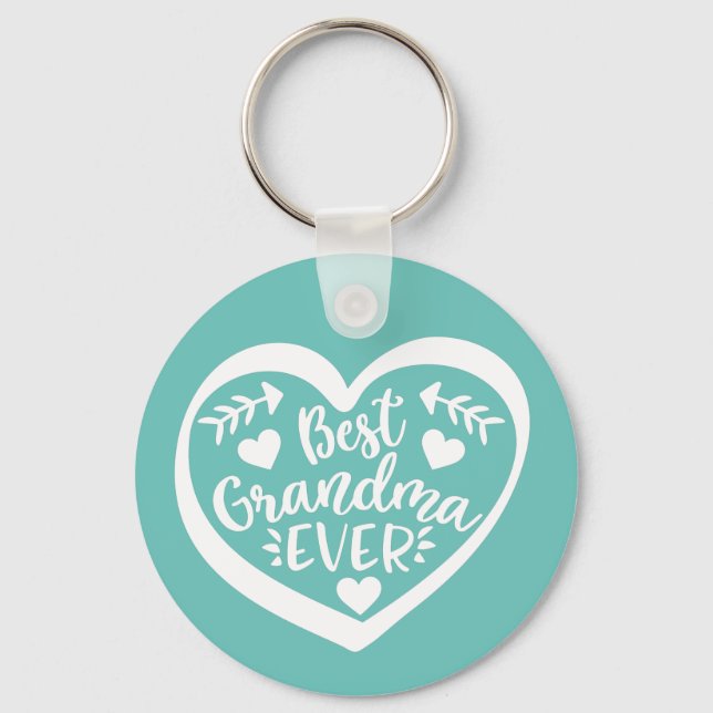 Chaveiro Melhor Avó Sempre Presente no Coração (Frente)