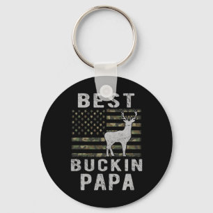 Chaveiro Melhor Bucking Papa Camouflage Bandeira Americana