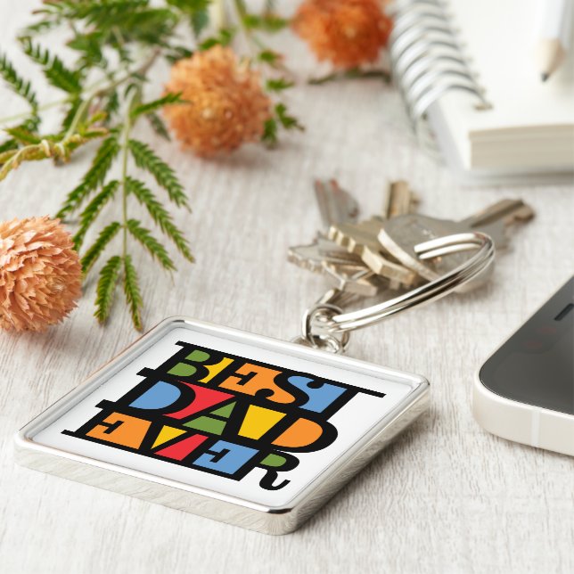 Chaveiro Melhor cadeia de chave premium EVER PAI (Lateral)