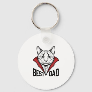 Chaveiro Melhor Design de Gravação Vintage de Gato Vampiro 