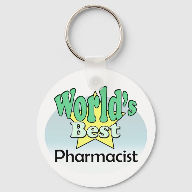 Chaveiro Melhor Farmacêutico do Mundo (Frente)