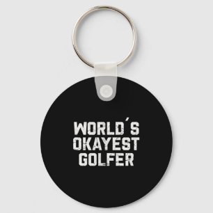Chaveiro Melhor Golfista do Mundo Piada de Golfe Pai