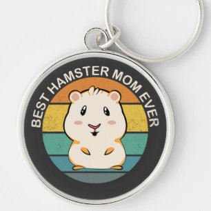 Chaveiro Melhor Hamster Mãe Alguma Vez Retro Vintage