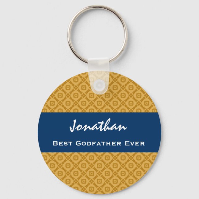 Chaveiro Melhor ideia de presentes personalizados e Dourado (Frente)