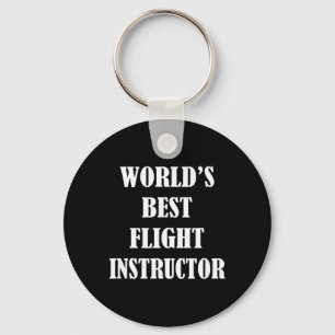 Chaveiro Melhor Instrutor de Voo do Mundo - Professor Pilot