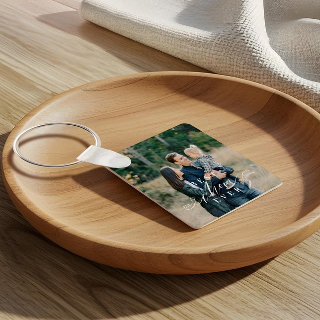 Chaveiro Melhor Mãe Alguma Vez Script do Dia de as mães de  (Best Mom Ever Script Mother's Day Photo Keepsake Keychain)