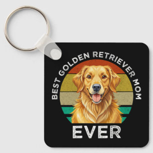 Chaveiro Melhor Mãe de Golden Retriever de Todos os Tempos