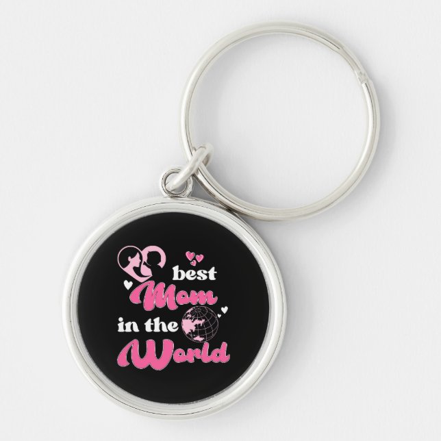 Chaveiro Melhor Mãe do Mundo Dia das Mães (Frente)
