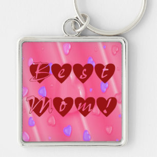 Chaveiro Melhor Mãe em Corações